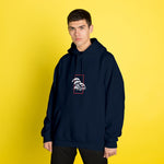 Perspektif Kanagawa Dalgası Oversize Hoodie