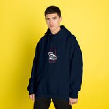Perspektif Kanagawa Dalgası Oversize Hoodie