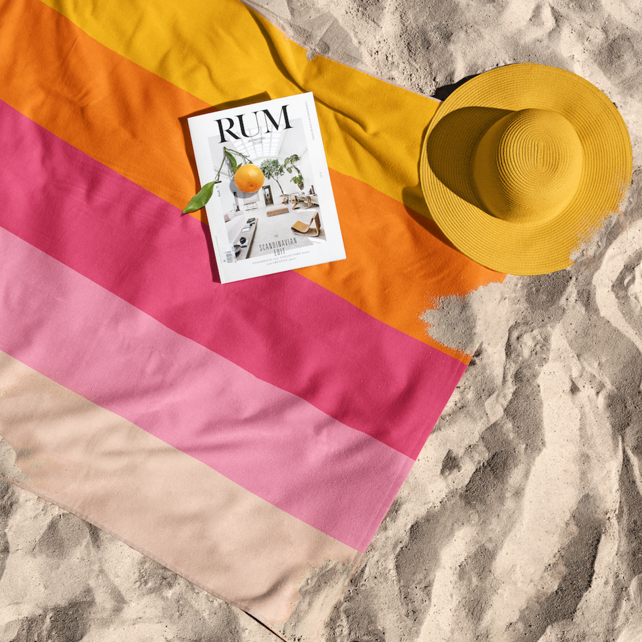 Beach Color Palette Plaj Havlusu
