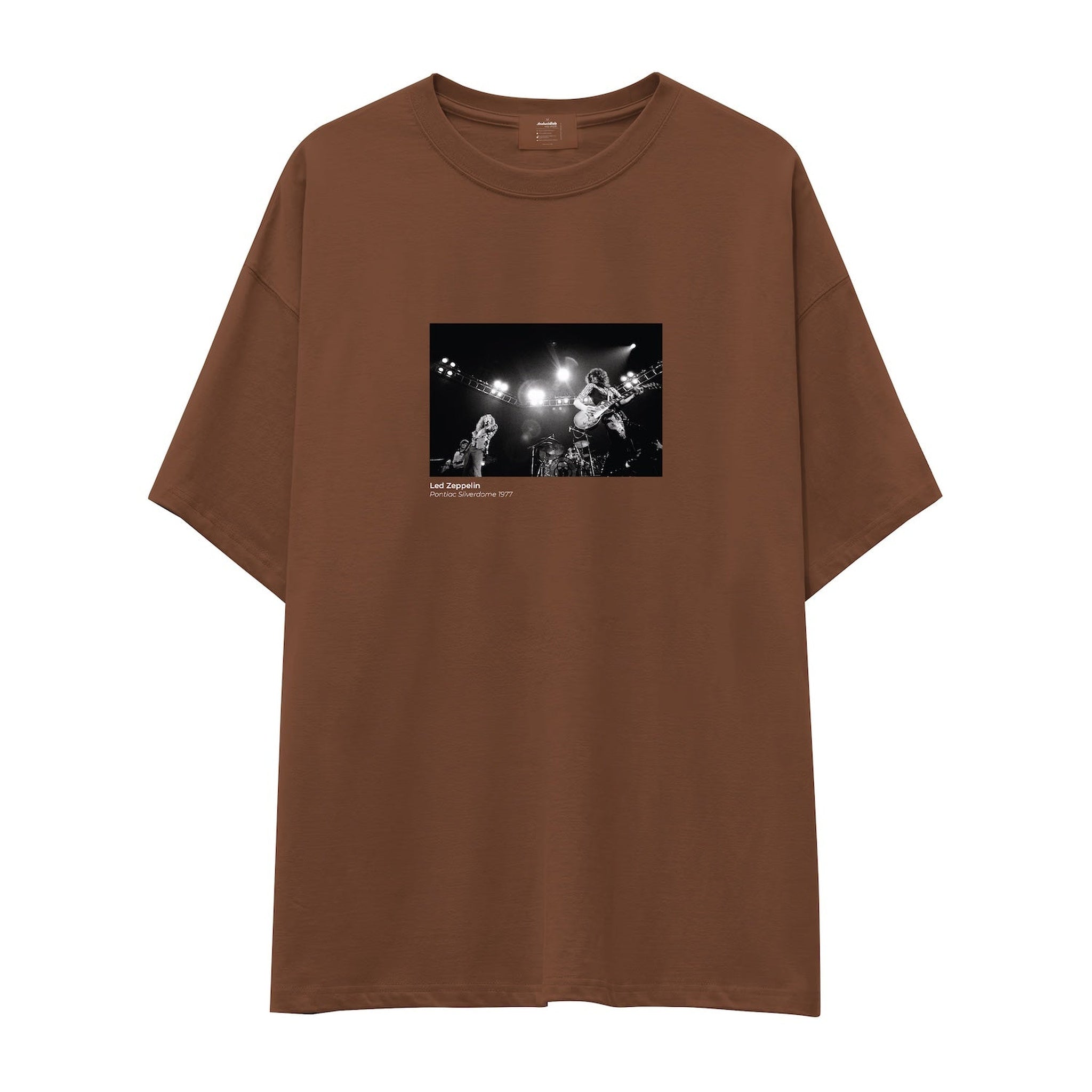 Led Zeppelin Pontiac Silverdome 1977 Oversize Tişört