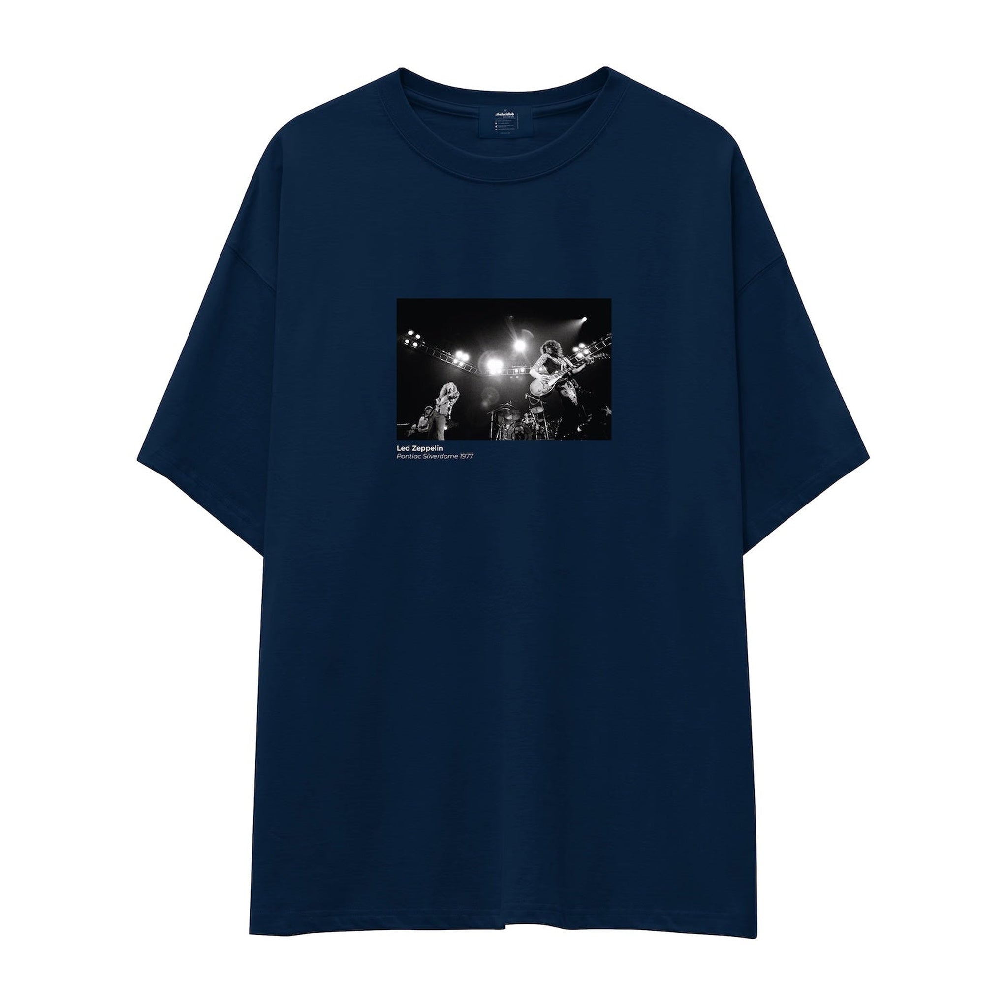 Led Zeppelin Pontiac Silverdome 1977 Oversize Tişört