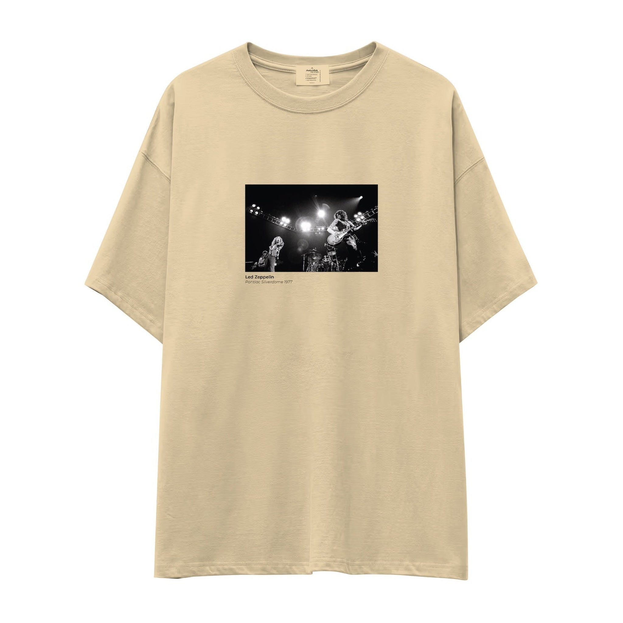 Led Zeppelin Pontiac Silverdome 1977 Oversize Tişört