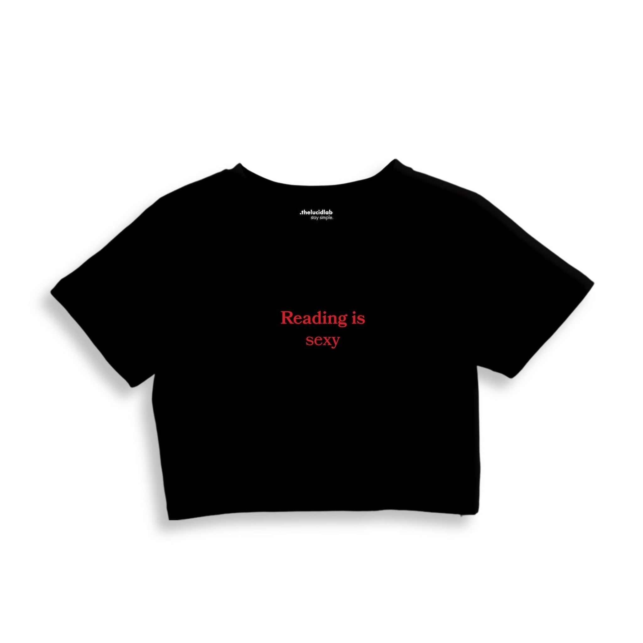 Reading Is Sexy Crop Tişört