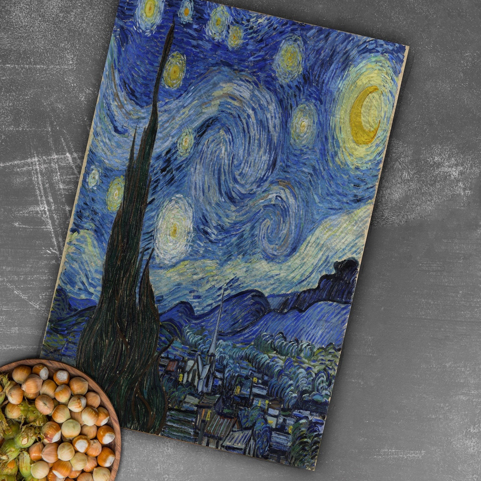 The Starry Night - Yıldızlı Gece Mutfak Havlusu 2 Adet