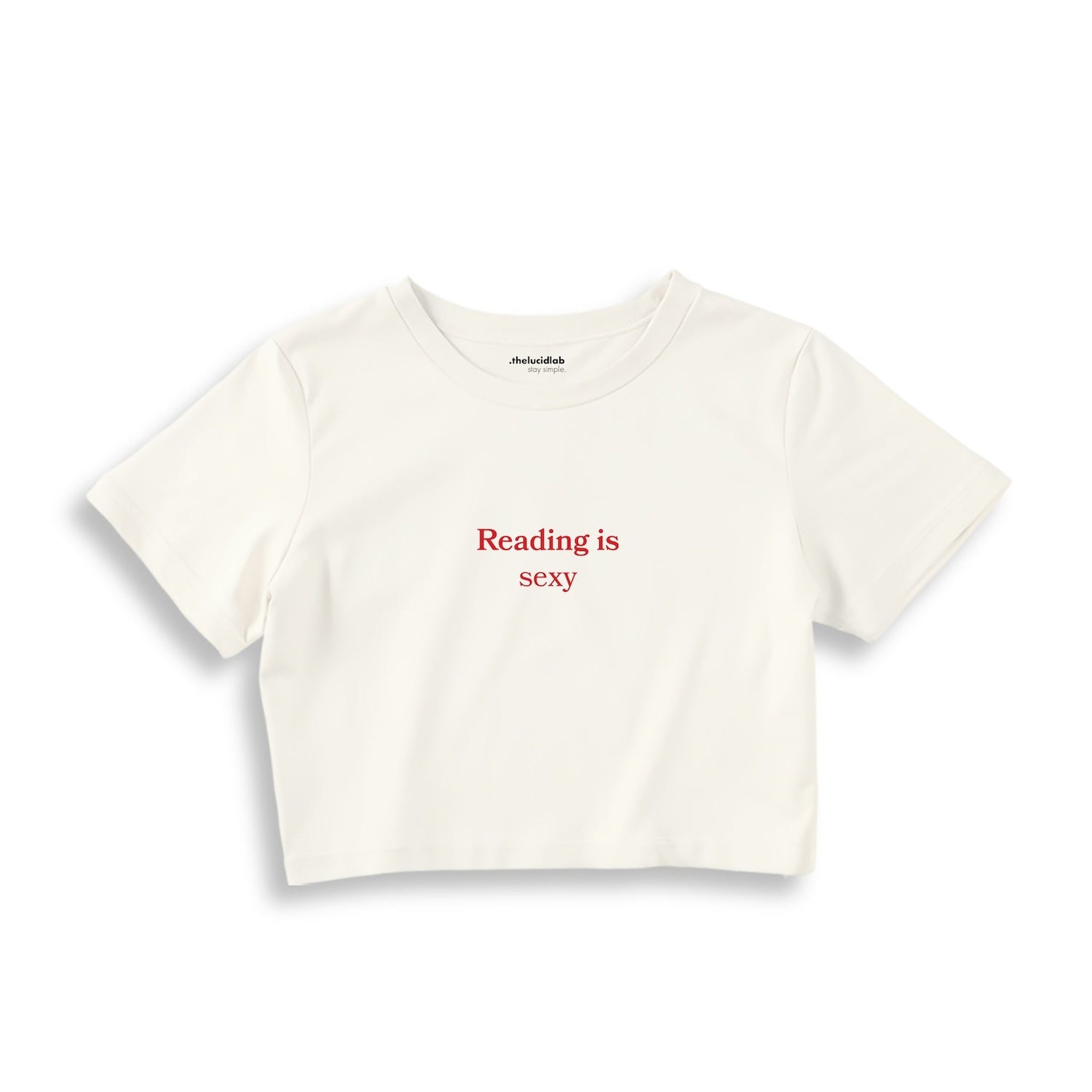 Reading Is Sexy Crop Tişört
