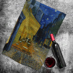 Café Terrace at Night - Kafe Terasta Gece Mutfak Havlusu 2 Adet
