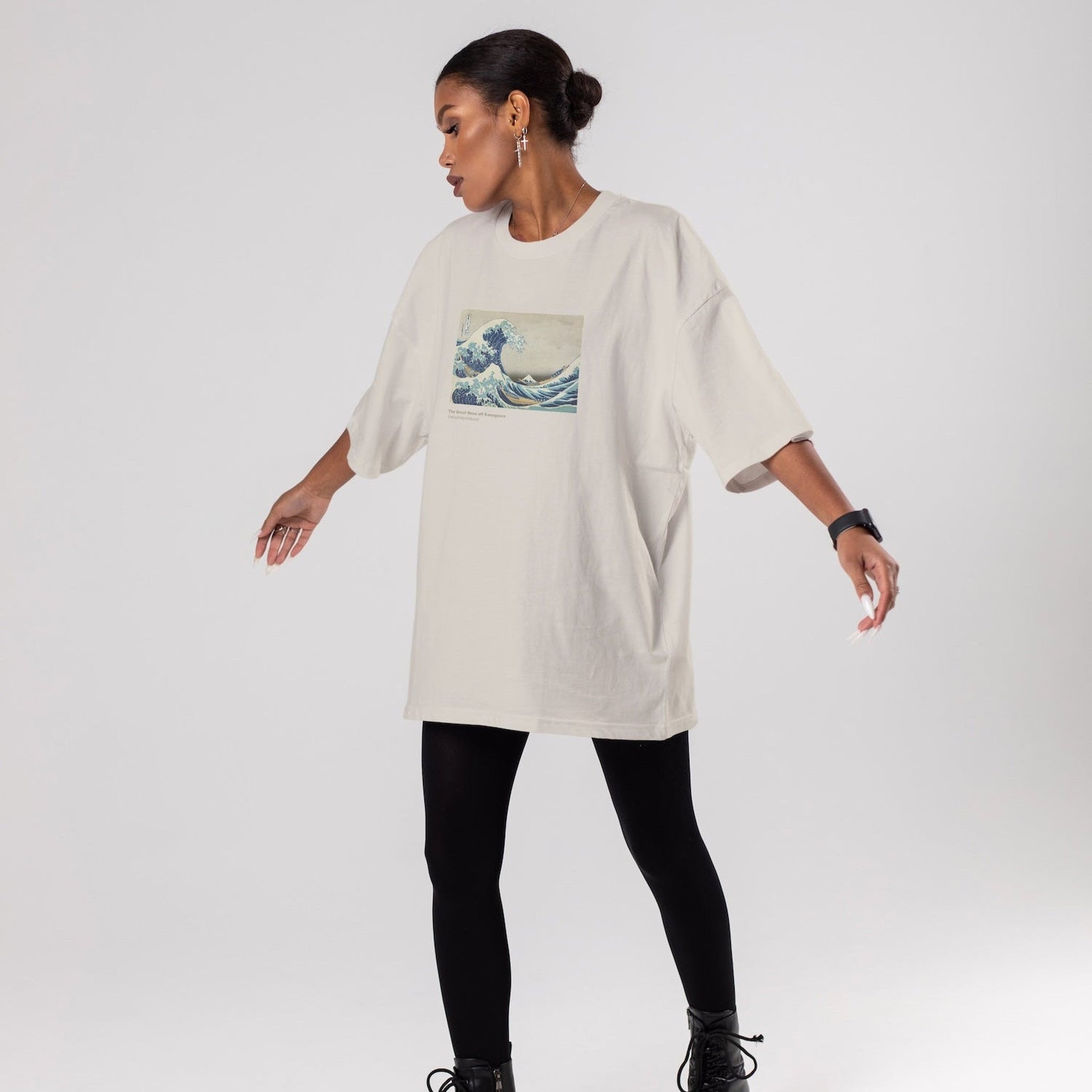 Kanagawa Oki Nami Ura Oversize Tişört