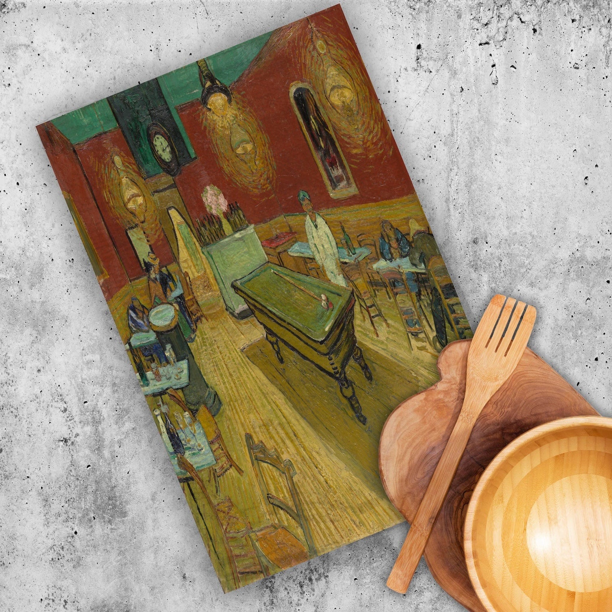 The Night Café - Gece Kahvesi Mutfak Havlusu 2 Adet