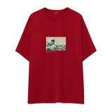 Kanagawa Oki Nami Ura Oversize Tişört