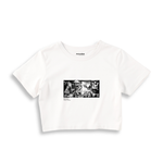 Guernica Crop Tişört — Beyaz