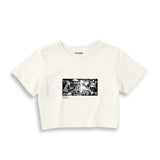 Guernica Crop Tişört — Ekru