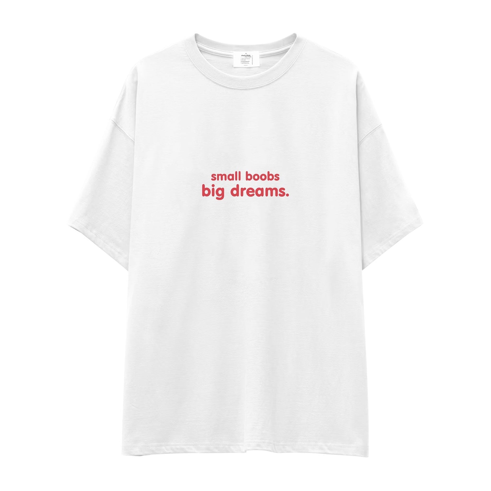 Small Boobs Big Dreams Oversize Tişört