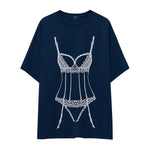 Bordeaux Silhouette Oversize Tişört