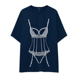 Bordeaux Silhouette Oversize Tişört