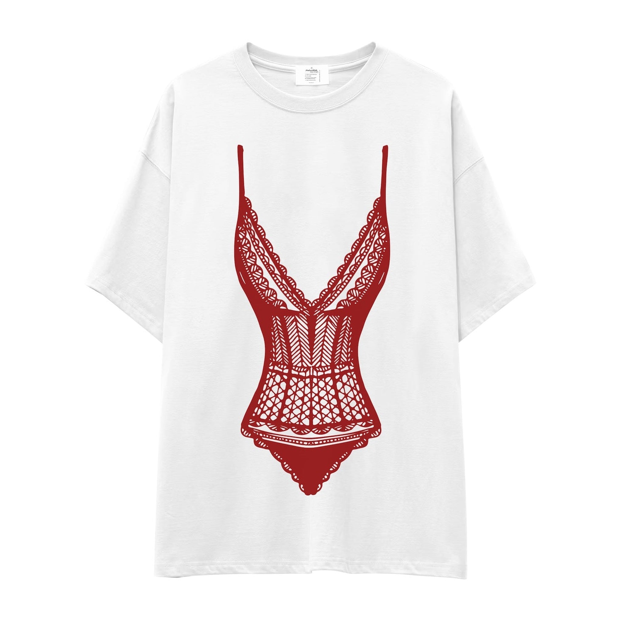 Bordeaux Contour Oversize Tişört