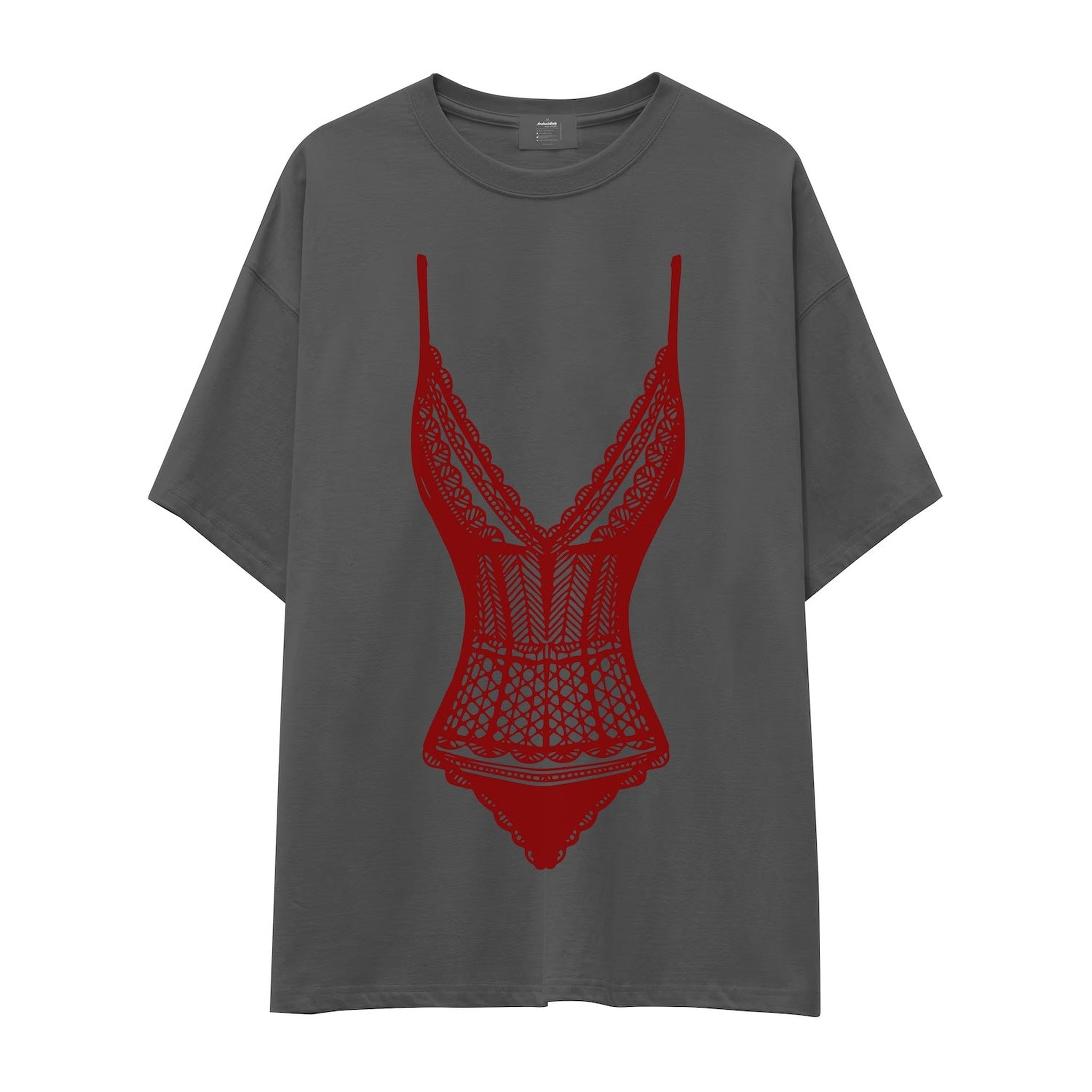 Bordeaux Contour Oversize Tişört