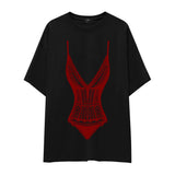 Bordeaux Contour Oversize Tişört