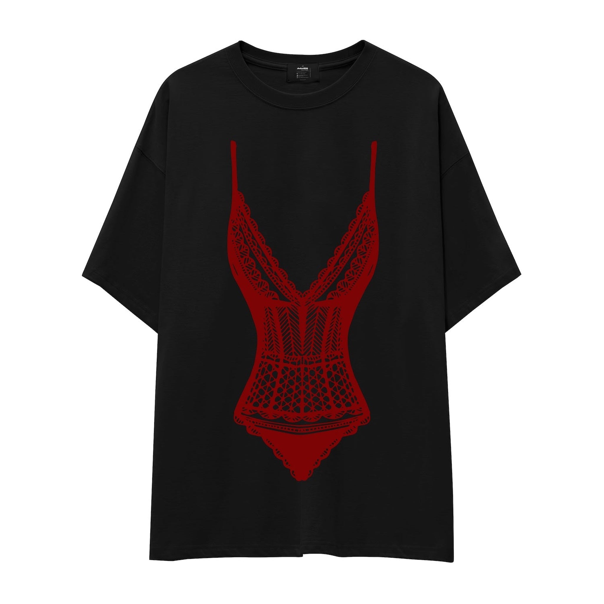 Bordeaux Contour Oversize Tişört