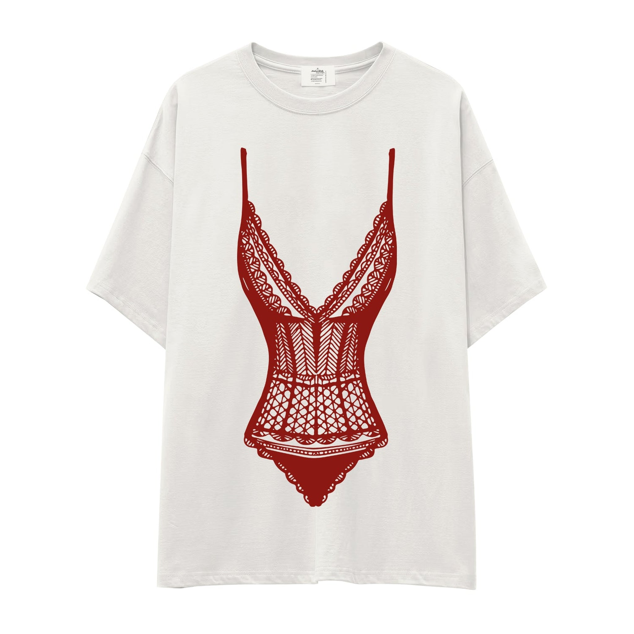 Bordeaux Contour Oversize Tişört