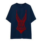 Bordeaux Contour Oversize Tişört