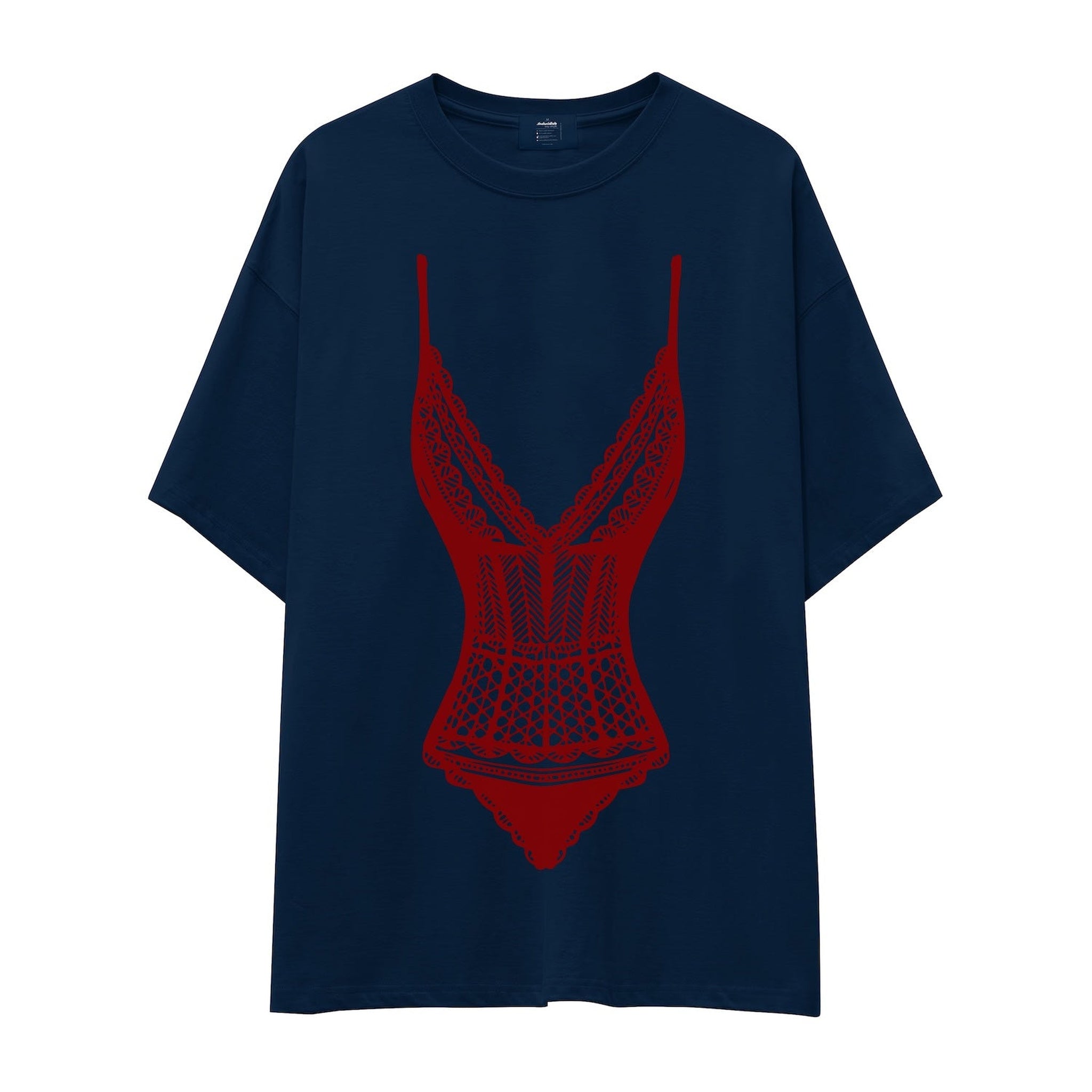 Bordeaux Contour Oversize Tişört