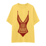 Bordeaux Contour Oversize Tişört