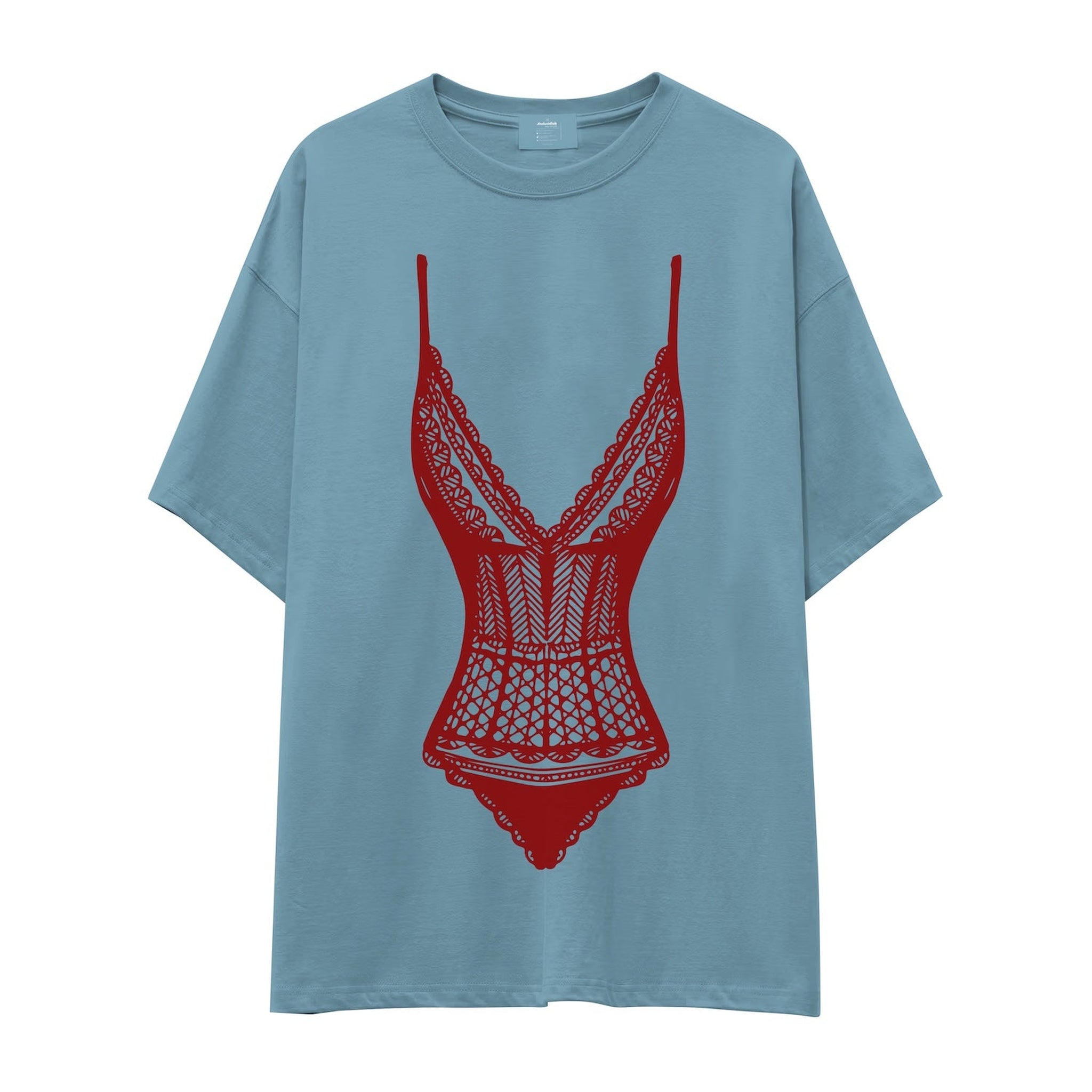 Bordeaux Contour Oversize Tişört