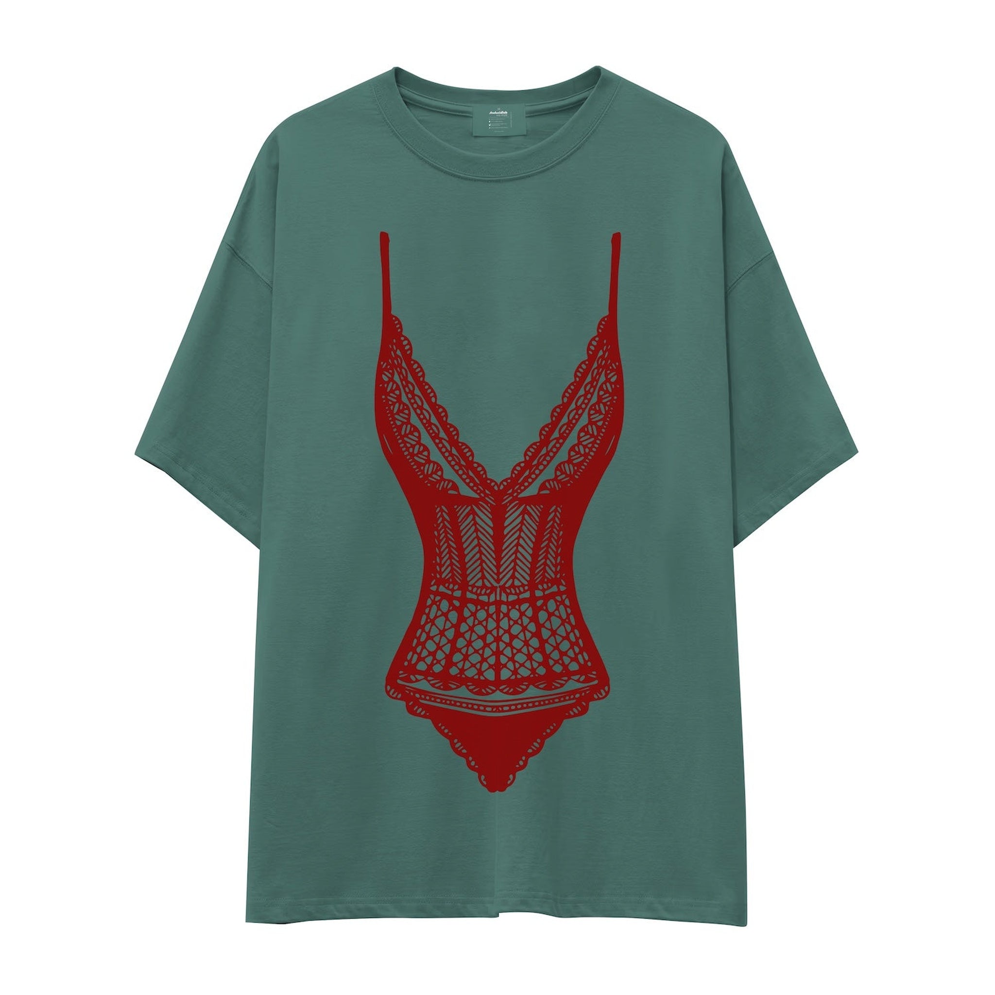 Bordeaux Contour Oversize Tişört