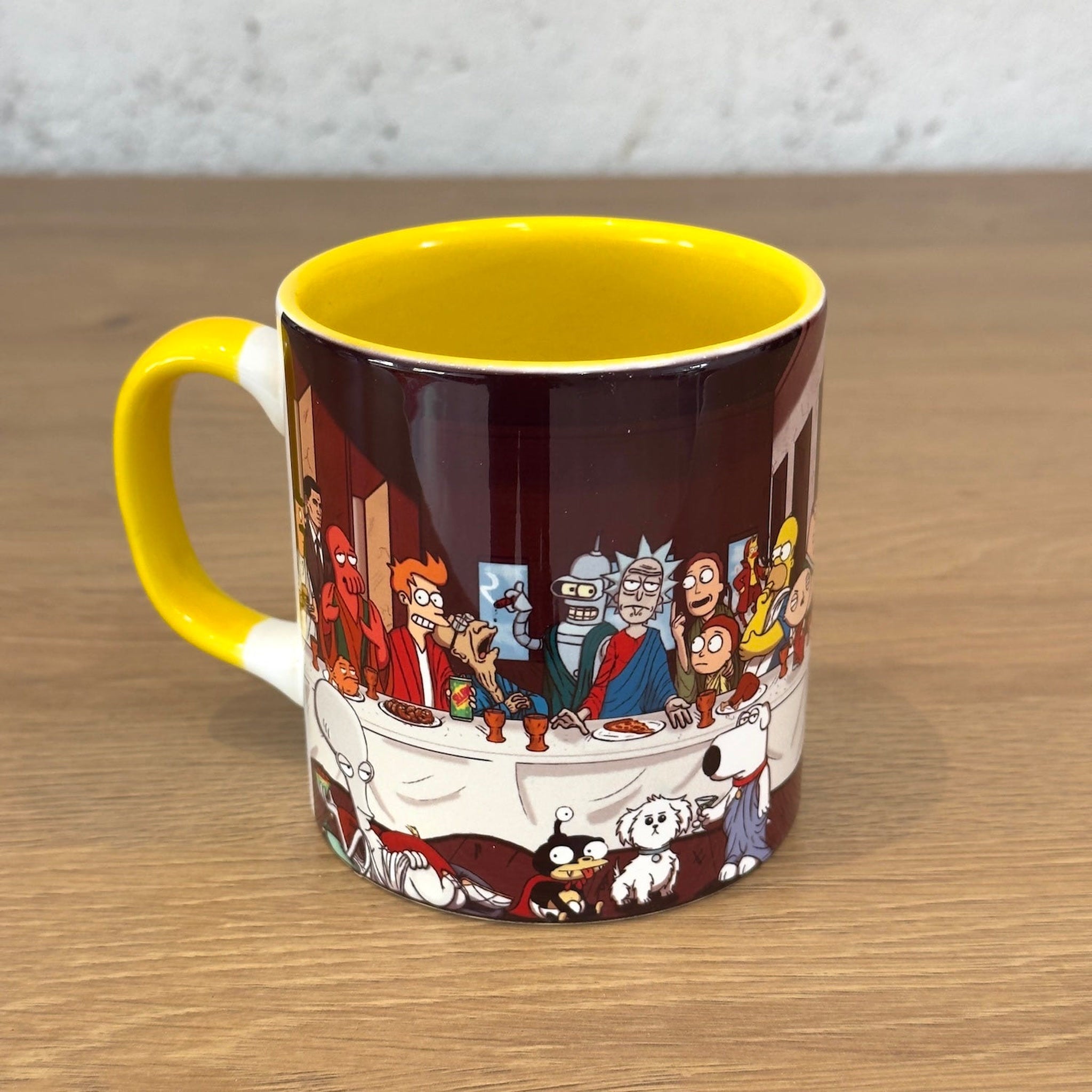 Champions Last Supper Sarı Kulplu Bardak