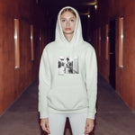 Amy Winehouse at the laundromat 2004 Oversize Hoodie