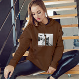Amy Winehouse at the laundromat 2004 Oversize Hoodie
