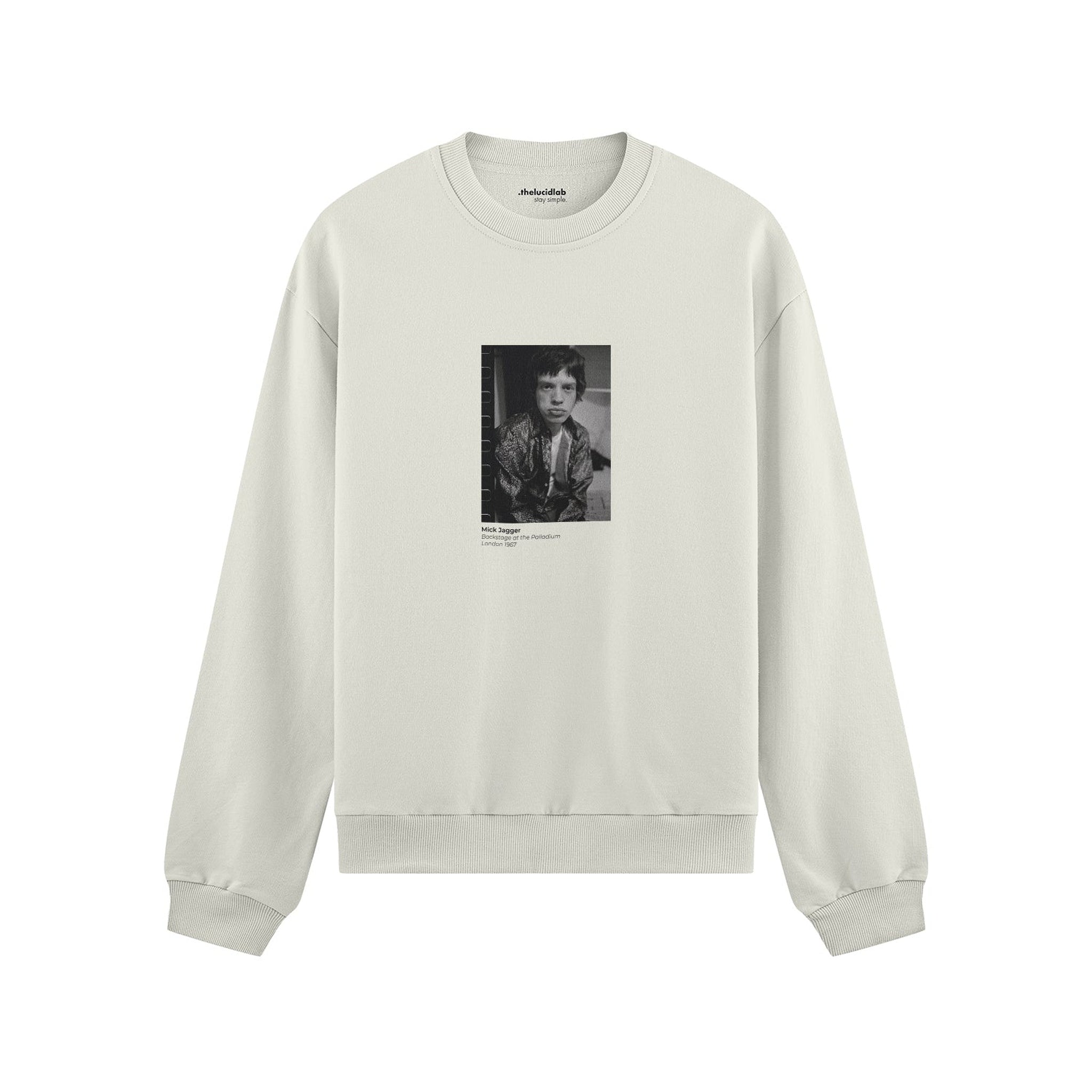 Mick Jagger backstage at the Palladium London 1967 Oversize Sweatshirt