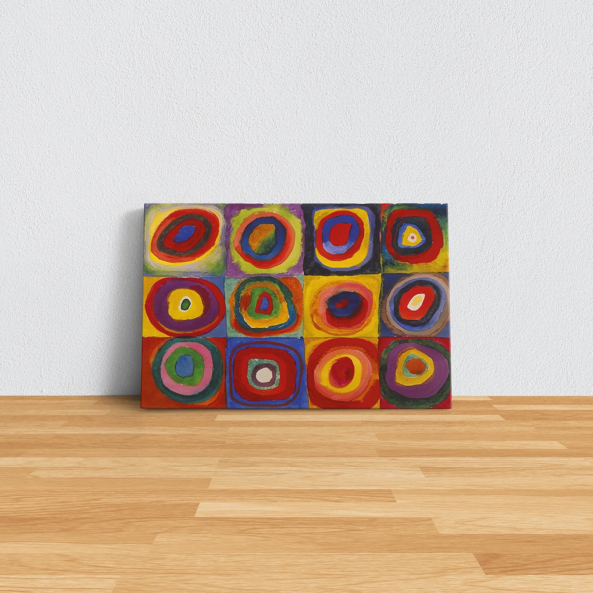 Color Study, Squares With Concentric Circles Kanvas Tablo