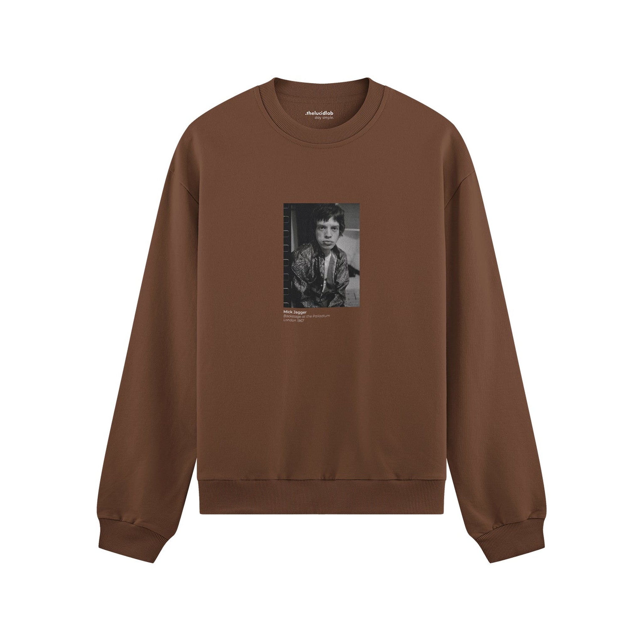 Mick Jagger backstage at the Palladium London 1967 Oversize Sweatshirt