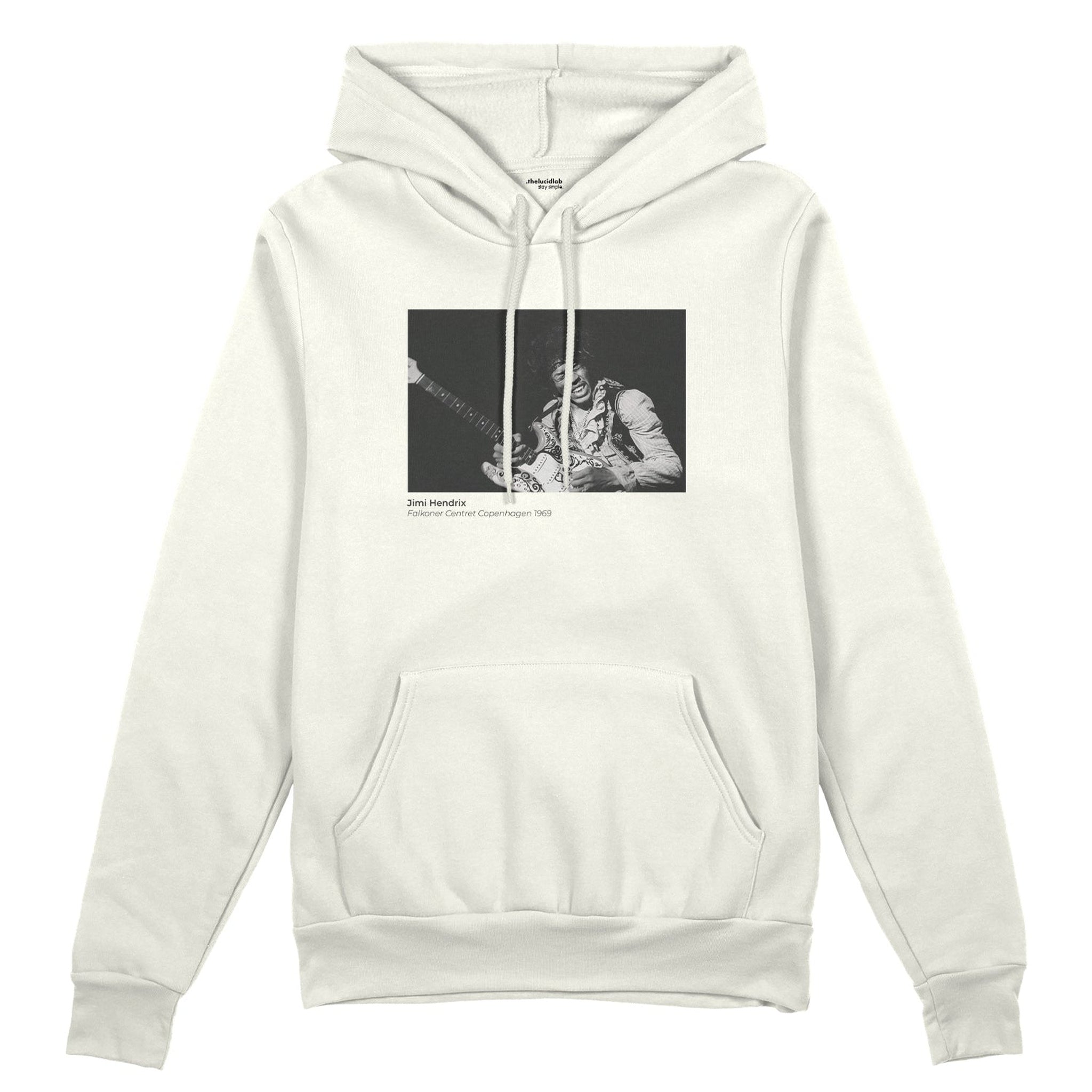 Jimi Hendrix Falkoner Centret Copenhagen 1969 Oversize Hoodie