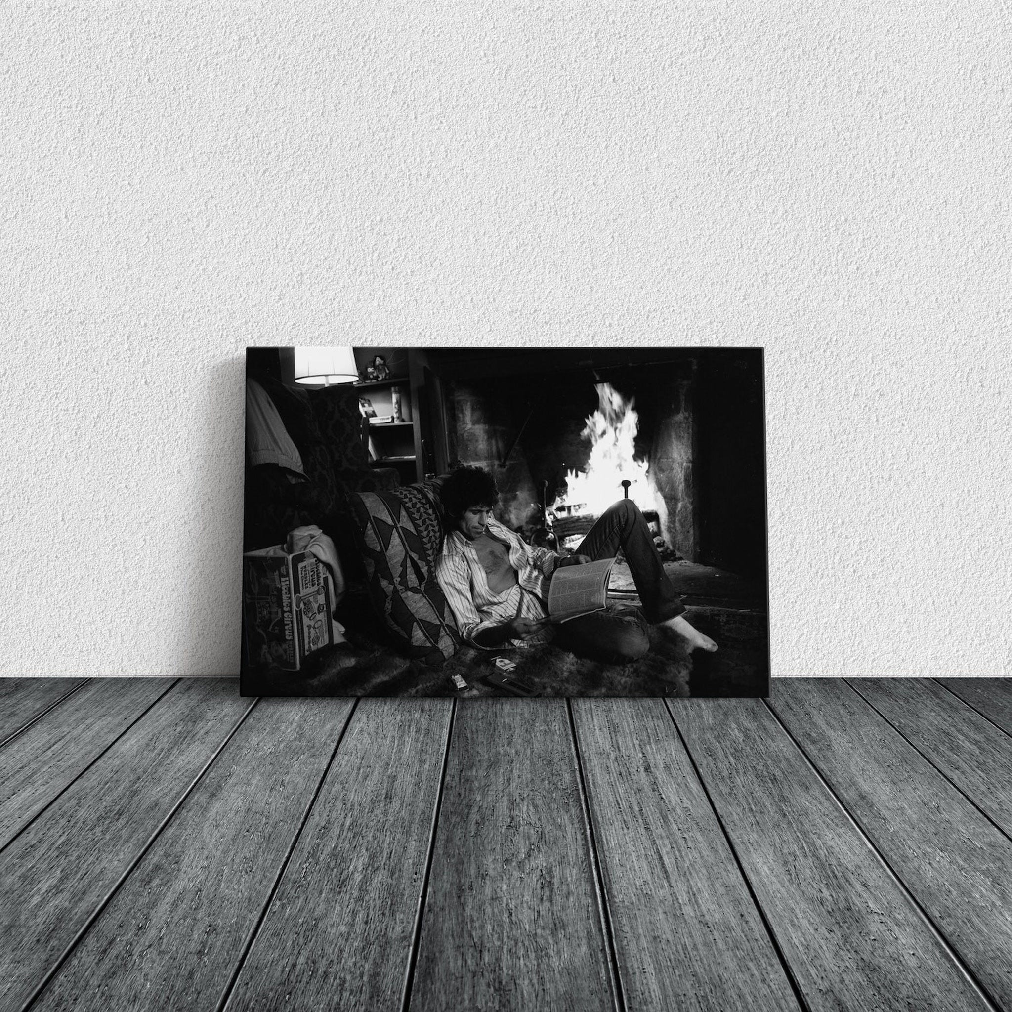 Keith Richards Connecticut 1977 Kanvas Tablo