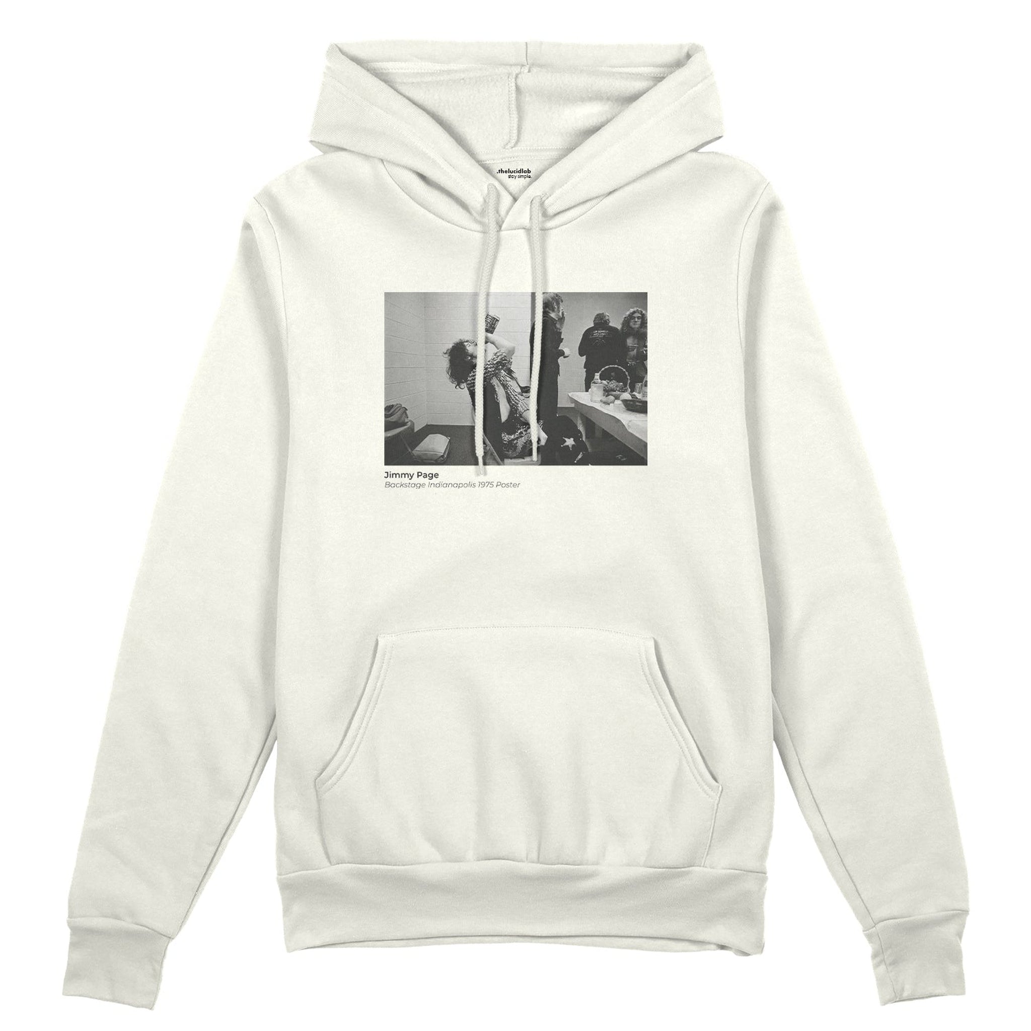 Jimmy Page Backstage Indianapolis 1975 Oversize Hoodie