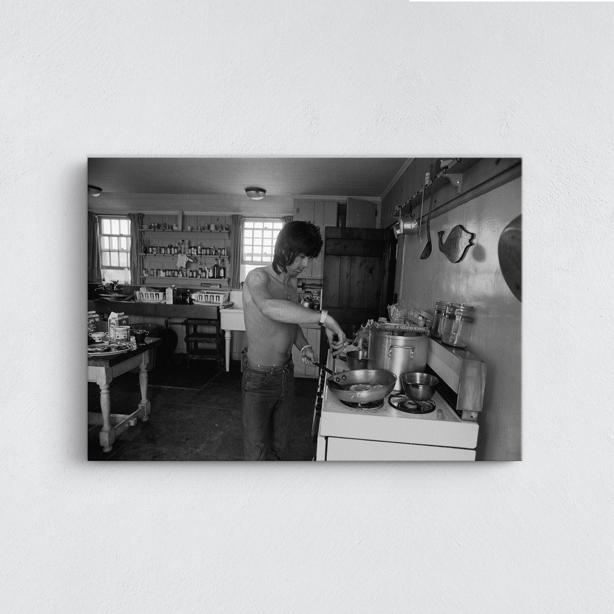 Keith Richards Montauk New York 1975 Kanvas Tablo