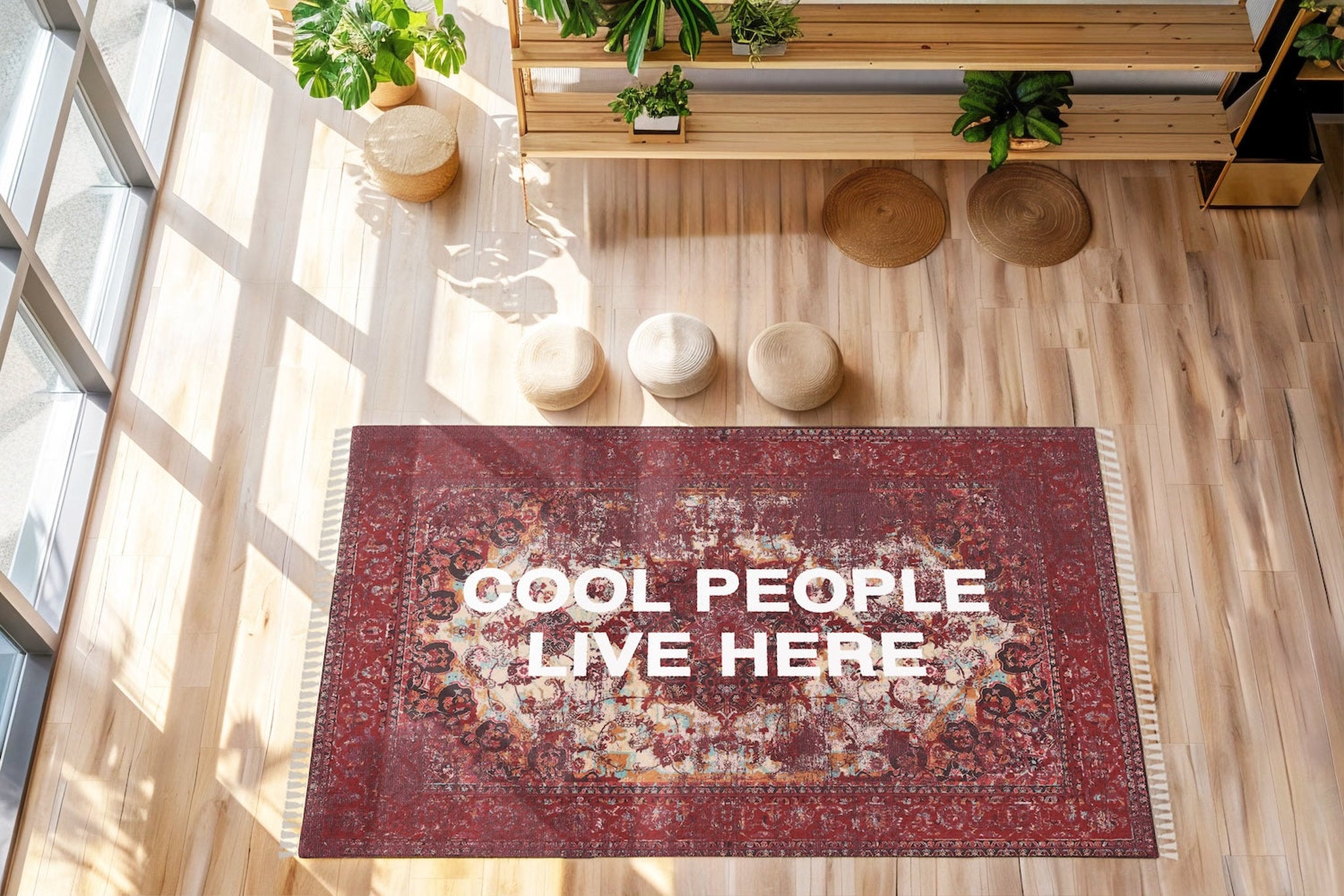 Cool People Live Here Halı