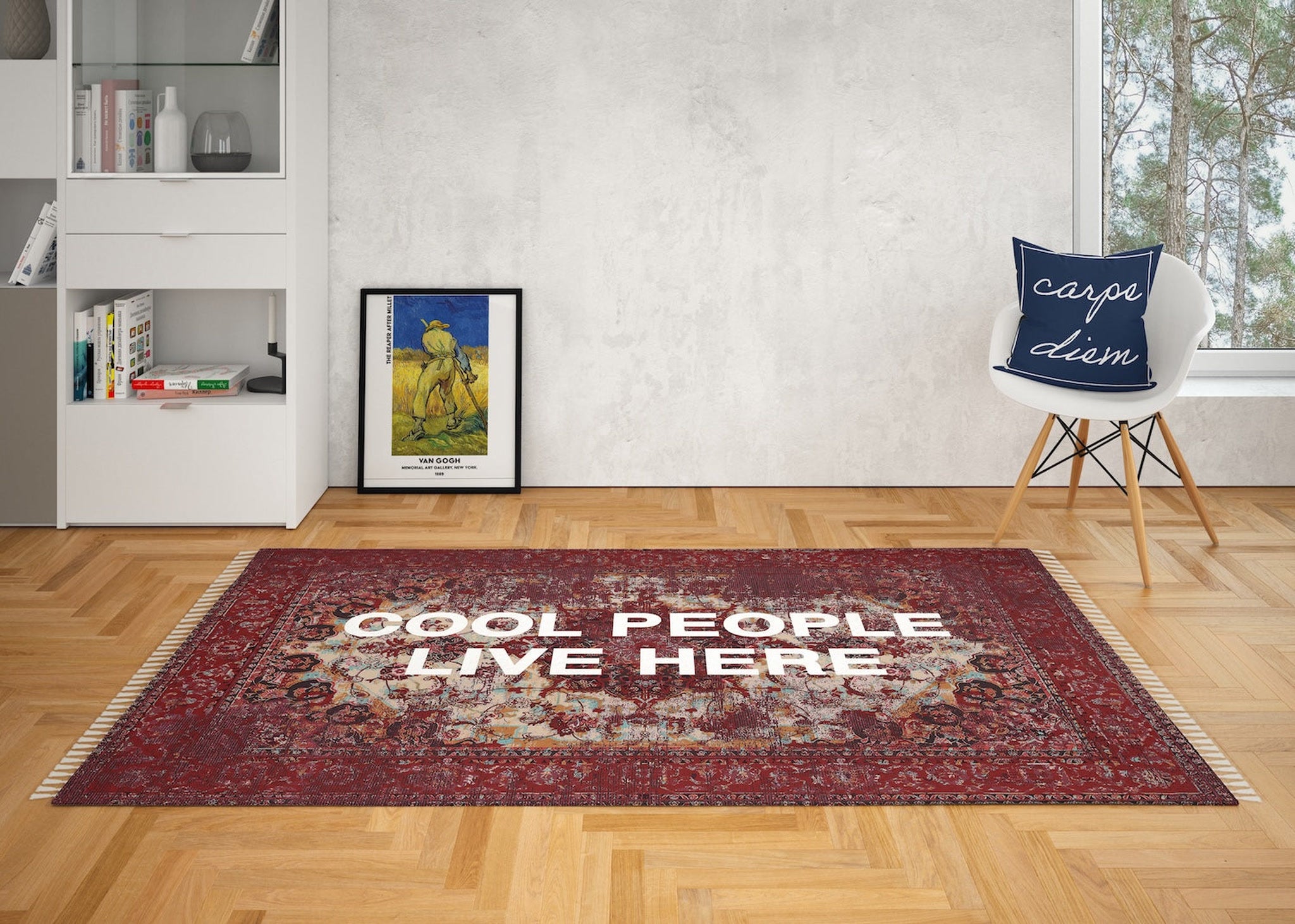 Cool People Live Here Halı