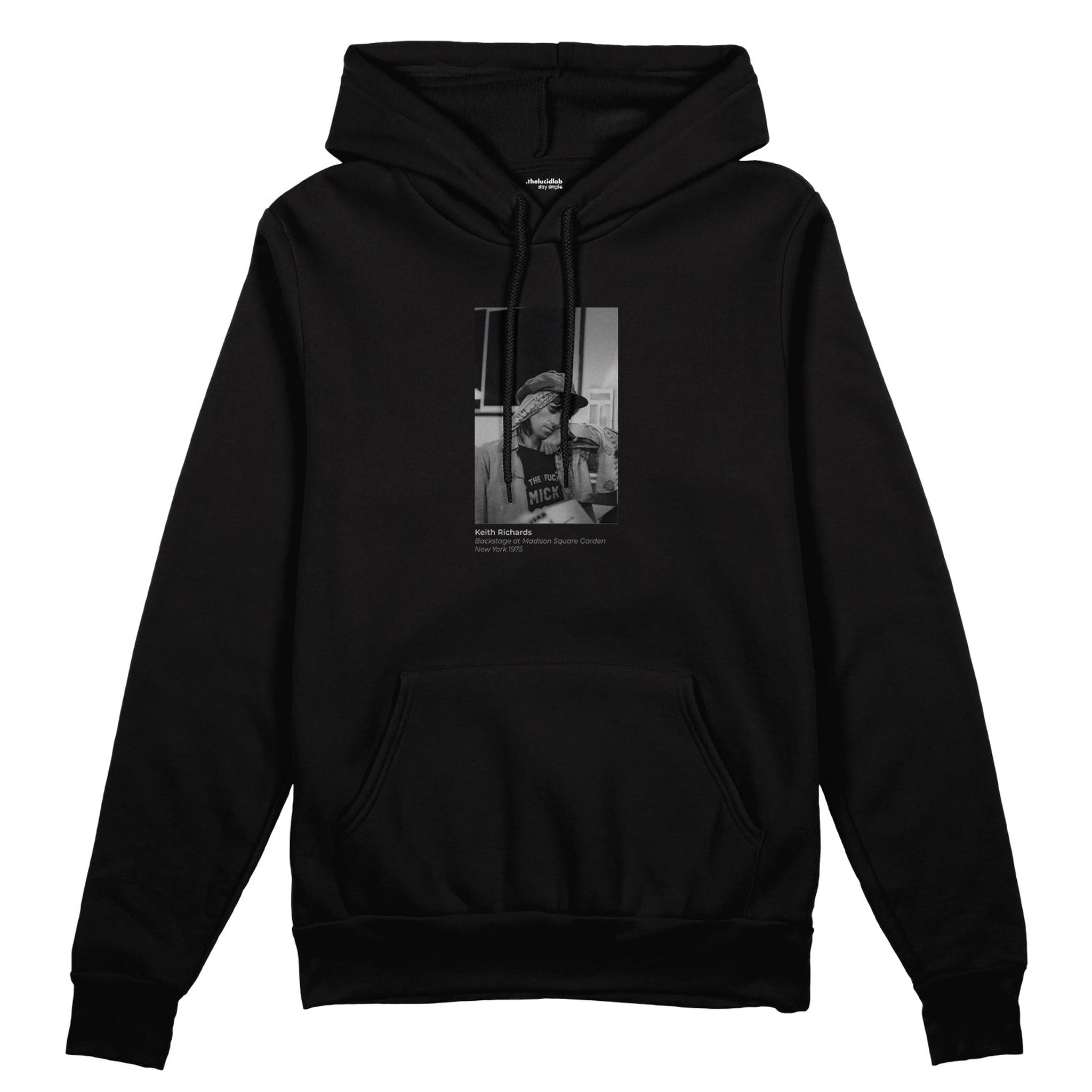 Keith Richards backstage at Madison Square Garden New York 1975 Oversize Hoodie
