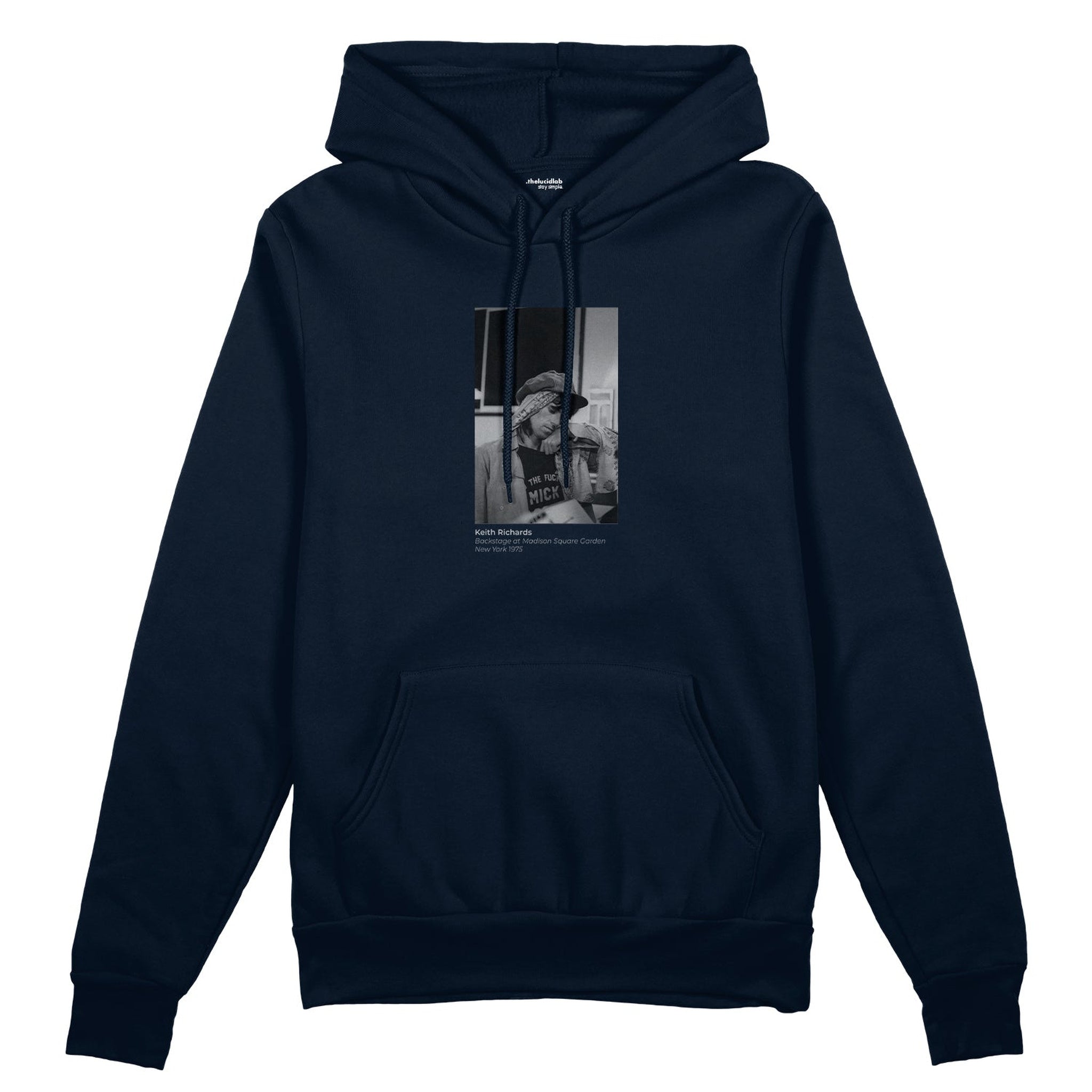 Keith Richards backstage at Madison Square Garden New York 1975 Oversize Hoodie
