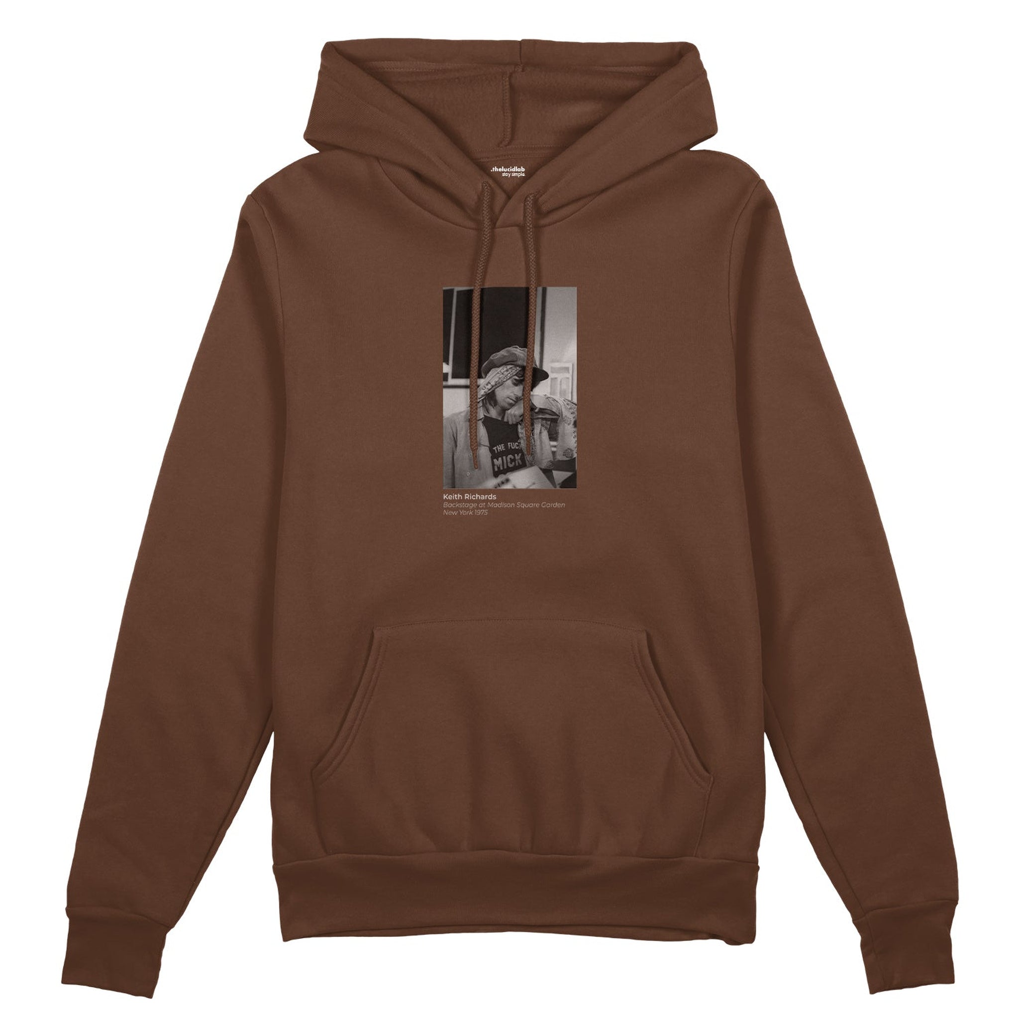 Keith Richards backstage at Madison Square Garden New York 1975 Oversize Hoodie