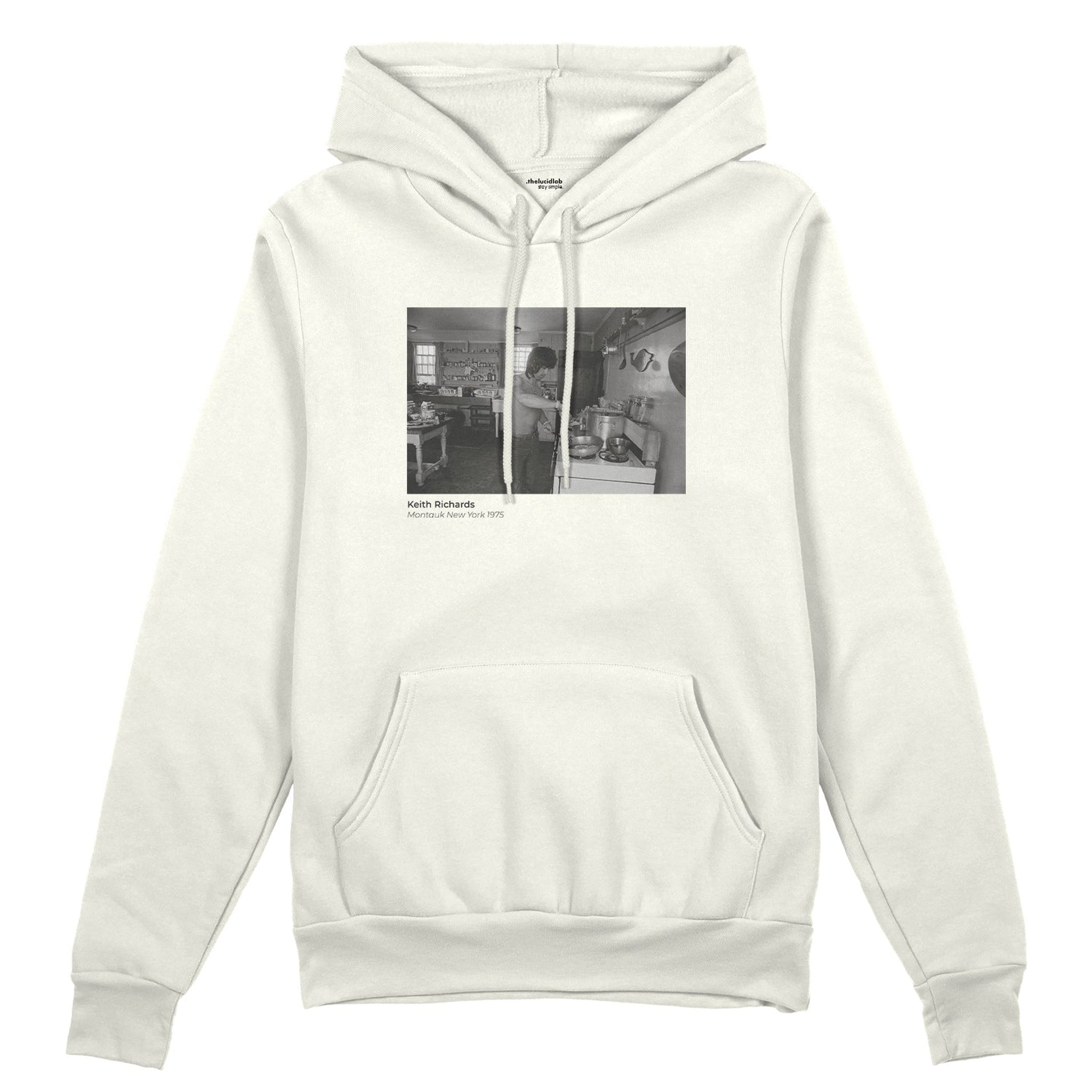 Keith Richards Montauk New York 1975 Oversize Hoodie
