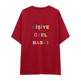Kişiye Özel Baskılı Oversize Tişört