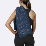 Football Field Navyblue Spor Havlusu