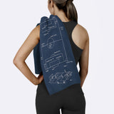 Football Field Navyblue Spor Havlusu