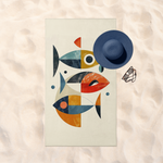 Art Of Fish - Balıklı Plaj Havlusu