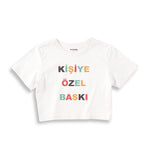 Kişiye Özel Baskılı Crop Tişört