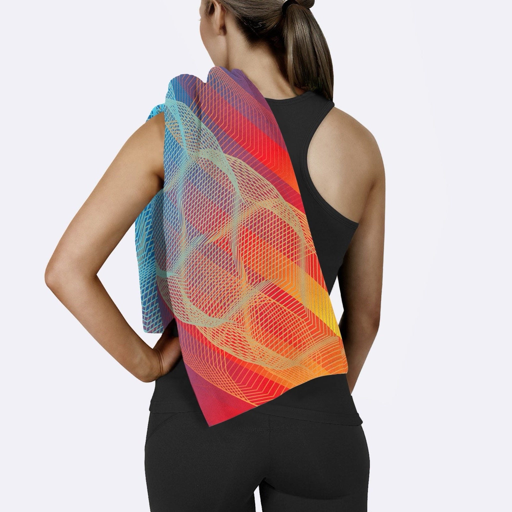 Geometric Shapes Spor Havlusu